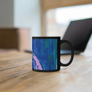 Blue Woman - 11oz Black Mug Art Mug